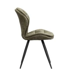 Eetkamerstoel Lenn - Stof - Olijfgroen -VIDAXL Winkel 10302534 8000