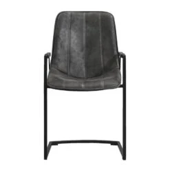 Eetkamerstoel Riv - Stof - Antraciet