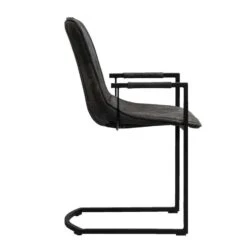 Eetkamerstoel Riv - Stof - Antraciet -VIDAXL Winkel 10302552 8000