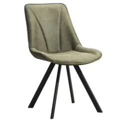 Eetkamerstoel Bas - Stof Cowboy - Olijfgroen -VIDAXL Winkel 10302580 0300