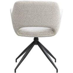 Eetkamerstoel Belle - Stof - Crème -VIDAXL Winkel 10307116 0900