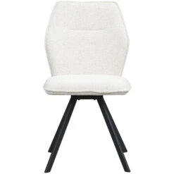 Eetkamerstoel Raffy - Stof - Crème -VIDAXL Winkel 10307246 0100