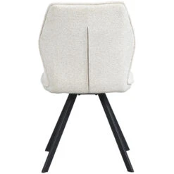 Eetkamerstoel Raffy - Stof - Crème -VIDAXL Winkel 10307246 0900