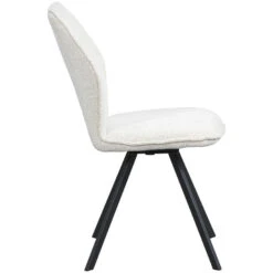 Eetkamerstoel Raffy - Stof - Crème -VIDAXL Winkel 10307246 8000