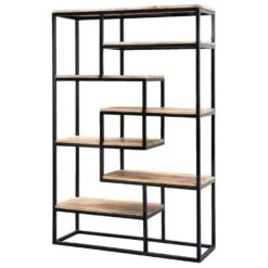 Wandmeubel Kyan - Zwart/naturel - 180x120x40 Cm -VIDAXL Winkel 10600656 0301