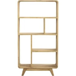 Wandkast Bulan - Naturel - 80x33x150 Cm