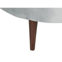 CHAUMONT - Chaise Longue - Lichtgrijs - Rechterzijde - Fluweel -VIDAXL Winkel 10655dc45c534f2996016c6affab3468