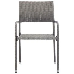 VidaXL - Stapelstoelen - Grijs - Poly Rattan - 2 Stuks -VIDAXL Winkel 10a27d83ebbb4a3ba55c1f7d63deb94f