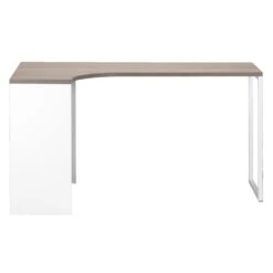 Hoekbureau Hannover - Wit/truffel - 76,8x145x81 Cm