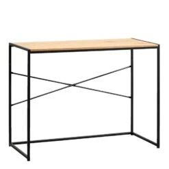 Bureau Jaxx - Naturel/zwart - 75x100x45 Cm -VIDAXL Winkel 11301160 0300