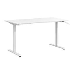 Bureau Zit/sta Noud - Wit - 75/120x120x70 Cm -VIDAXL Winkel 11301215 0300