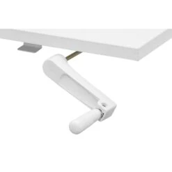 Bureau Zit/sta Noud - Wit - 75/120x120x70 Cm -VIDAXL Winkel 11301215 9000