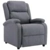 VidaXL Fauteuil Verstelbaar Stof Donkergrijs 26 VidaXL Fauteuil Verstelbaar Stof Donkergrijs -VIDAXL Winkel 1141610881