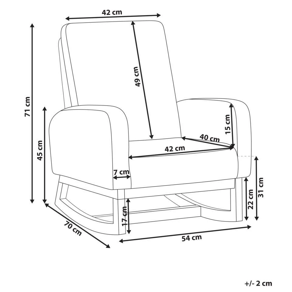 NORBY - Schommelstoel Voor Kinderen - Pastelroze - Bouclé 4 NORBY - Schommelstoel Voor Kinderen - Pastelroze - Bouclé - Afbeelding 4