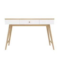 Bopita Paris Bureau - Wit/Eiken -VIDAXL Winkel 1188781709 0103