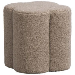 Poef Valencia - Taupe - 38xØ35 Cm