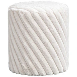 Poef Burgos - Beige - 40xØ36 Cm