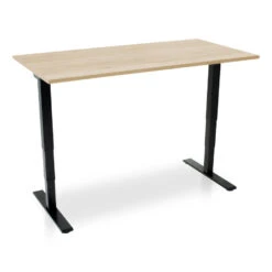 MRC COMFORT Set - Zit-sta Bureau + Stoel - 160x80 - Robuust Eiken -VIDAXL Winkel 1249661933 0102