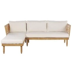 CREMONA - Loungeset Voor 4 - Lichte Houtkleur - Acaciahout -VIDAXL Winkel 12957c0c0d4748cb9b1189e8e6f4f95f