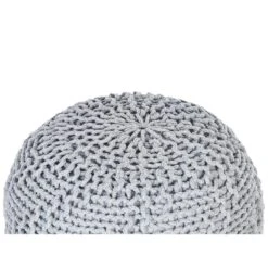 Beliani Poef PRIENE - Grijs Katoen -VIDAXL Winkel 1302ee8c054e42c3adb24f808435ebbf