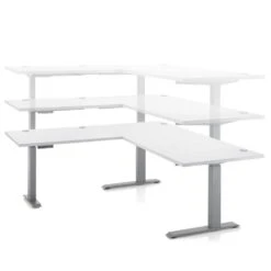 Hoekbureau Cino Mechanisch Verstelbaar - Grijs -VIDAXL Winkel 132ffee201134476a91a44d021c98f36