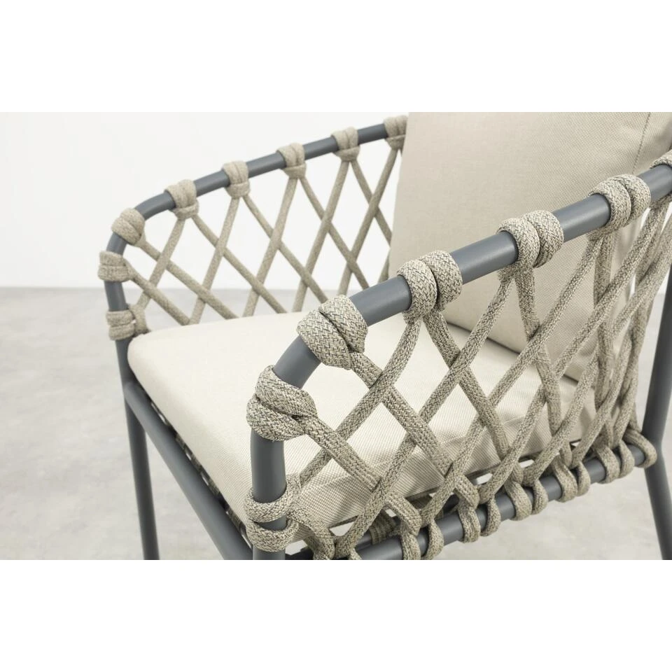 Sara Tuinstoel - Rope/Antraciet 7 Sara Tuinstoel - Rope/Antraciet - Afbeelding 7