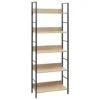 VidaXL Boekenkast 5 Schappen 60x27,6x158,5 Cm Spaanplaat Eikenkleurig -VIDAXL Winkel 1461984606