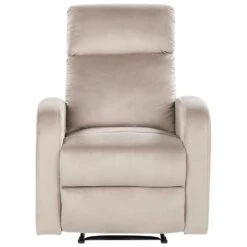 VERDAL - Relaxfauteuil Handmatig - Beige - Fluweel -VIDAXL Winkel 146b87ba6ab5488a93281891ccec4c19