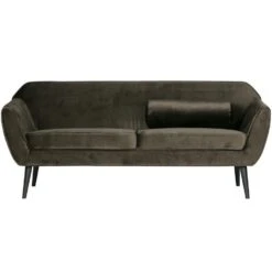 WOOOD Rocco 2-Zits Bank - Velvet - Warm Groen - 75x187x82 -VIDAXL Winkel 149c6a15dafc4ed796f48e358393fabb