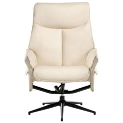ERATO - Relaxfauteuil Met Voetenbank - Beige - Veganistisch Leer -VIDAXL Winkel 14b7d5c14ca946368d96b672ee1451a1