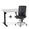 MRC EASY Set - Zit-sta Bureau + Bureaustoel - 120x80 - Grijs -VIDAXL Winkel 1561189533