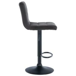 CLP Barkruk Peru Zwart Frame - Fluweel - Zwart -VIDAXL Winkel 16071ff956764dd3bc530149686ddd5b