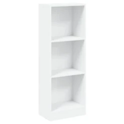 VidaXL Boekenkast Met 3 Schappen 40x24x108 Cm Bewerkt Hout Wit