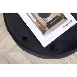 Svea - Juno Hocker - Velvet - Zwart -VIDAXL Winkel 1622a5bf67994059a3d9293a7ef4fad7