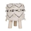 Beliani Hocker THONDI - Beige Katoen
