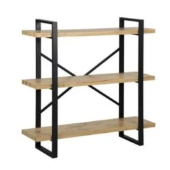 Beliani Boekenkast TIMBER - Lichte Houtkleur Mdf