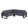 Garden Impressions Plaza Lounge Hoek Set 3-delig Donker Grijs -VIDAXL Winkel 1696772559
