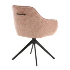 Livingfurn - Eetkamerstoel Thomas Brique - Roze - Stof - Set Van 2 -VIDAXL Winkel 16b75c9fcc0e4f5b8412e80a30781156