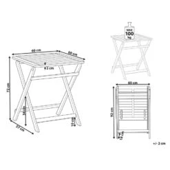 PARAGGI - Tuintafel - Bruin - Acaciahout 10 PARAGGI - Tuintafel - Bruin - Acaciahout -VIDAXL Winkel 16c2409042e2433f8cd895f136143f08