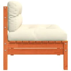 VidaXL - Tuinbank Zonder Armleuning - Bruin - Hout - 2 Stuks - Met Kussens -VIDAXL Winkel 16f0e11345214517a0e141c38fb44a34