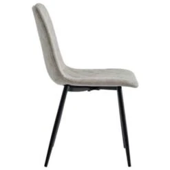 VidaXL Eetkamerstoelen 2 St Kunstleer Lichtgrijs -VIDAXL Winkel 1771733532 0103