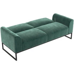 Adley - 2-zits Slaapbank In Groen Fluweel -VIDAXL Winkel 17b09c8656d14047bdb9ee4980858022