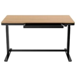 Elektrisch Verstelbaar Bureau / Thuiswerkplek - 140x70 Cm - Whitewash Eiken - Z -VIDAXL Winkel 17fd72d1dc5544c3bb75fabc19802d98