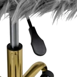 MARGATE - Bureaustoel - Grijs - Kunstbont -VIDAXL Winkel 180af919bf9442989c0472e2ee2ed55b