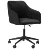 VENICE - Bureaustoel - Zwart - Fluweel -VIDAXL Winkel 1839574601
