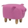 Beliani Dierenhocker PIGGY - Roze Polyester -VIDAXL Winkel 1877241432