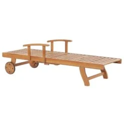 JAVA PREMIUM - Tuinligstoel - Lichtbruin/Taupe - Acaciahout -VIDAXL Winkel 18aae5885ef24da2a97f05b9ddf3c735