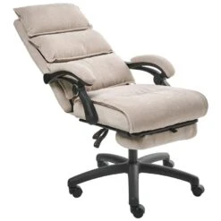 EATON - Directiestoel - Beige - Chenille -VIDAXL Winkel 18b34694fab6441293d04c2137d8d81a