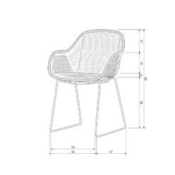 WOOOD Willow Loungestoelen Buiten - Polyester - Naturel - Set Van 2 -VIDAXL Winkel 18cb182c8980495facb6ed31013d08cf