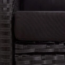 VidaXL Tuinbank 2-zits Met Kussens 124 Cm Poly Rattan Zwart -VIDAXL Winkel 18e38ad8ea0143cd92527f4d24cc8500